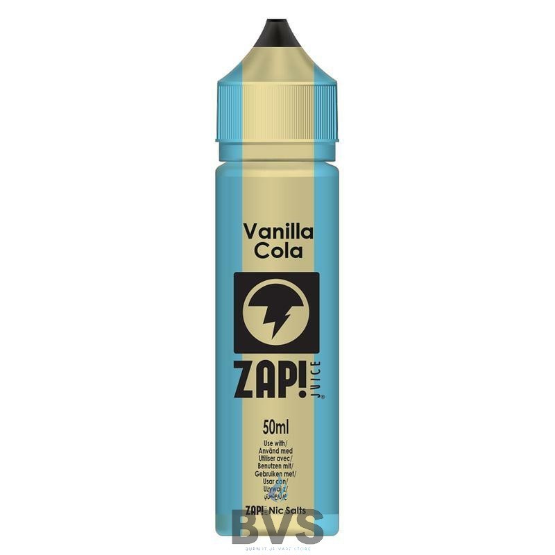 Vanilla Cola by Zap eLiquid 50ml Short Fill Vanilla Cola by Zap eLiquid 50ml Short Fill