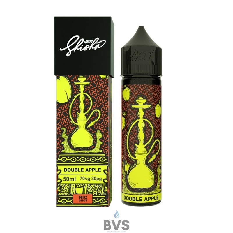 DOUBLE APPLE SHORTFILL BY NASTY SHISHA 50ML DOUBLE APPLE SHORTFILL BY NASTY SHISHA 50ML