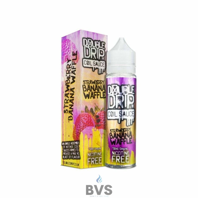 STRAWBERRY BANANA WAFFLE ELIQUID BY DOUBLE DRIP 50ML STRAWBERRY BANANA WAFFLE ELIQUID BY DOUBLE DRIP 50ML