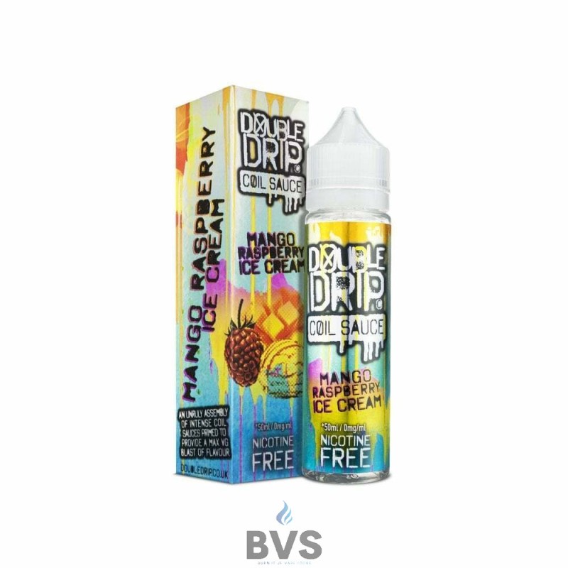 MANGO RASPBERRY ICE CREAM ELIQUID BY DOUBLE DRIP 50ML MANGO RASPBERRY ICE CREAM ELIQUID BY DOUBLE DRIP 50ML