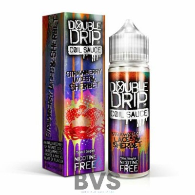 STRAWBERRY LACES & SHERBET ELIQUID BY DOUBLE DRIP 50ML