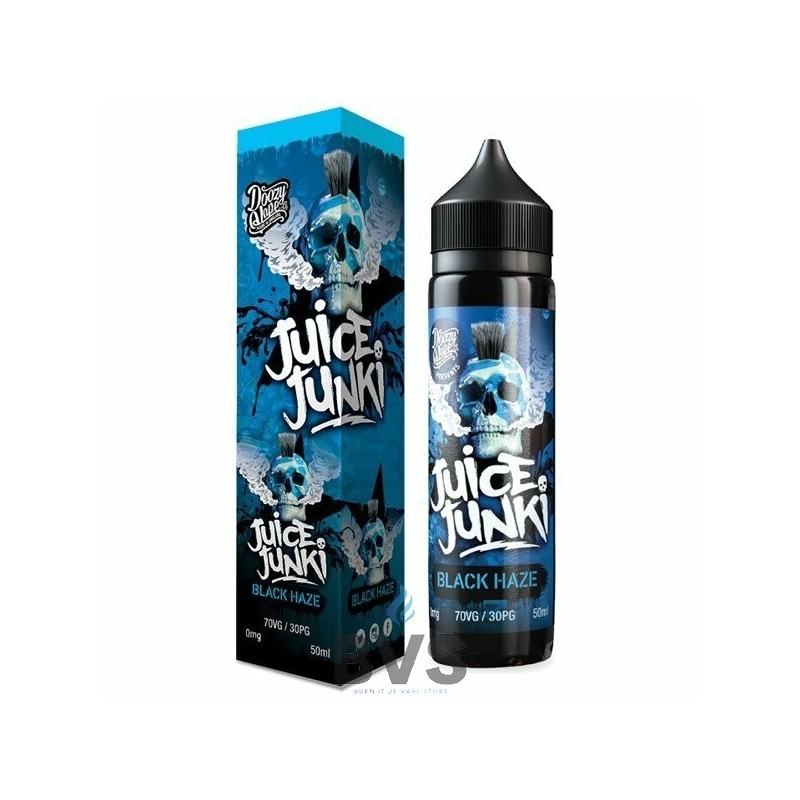BLACK HAZE E-LIQUID BY JUICE JUNKI 50ML Shortfill BLACK HAZE E-LIQUID BY JUICE JUNKI 50ML Shortfill