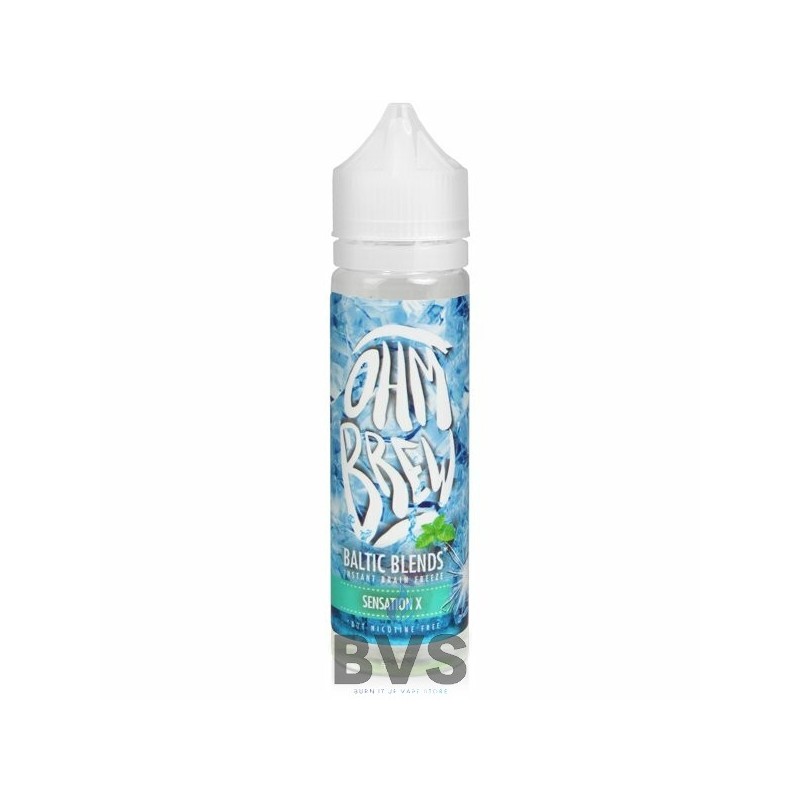 SENSATION X SHORTFILL E-LIQUID BY OHM BREW BALTIC BLENDS 50ML SENSATION X SHORTFILL E-LIQUID BY OHM BREW BALTIC BLENDS 50ML