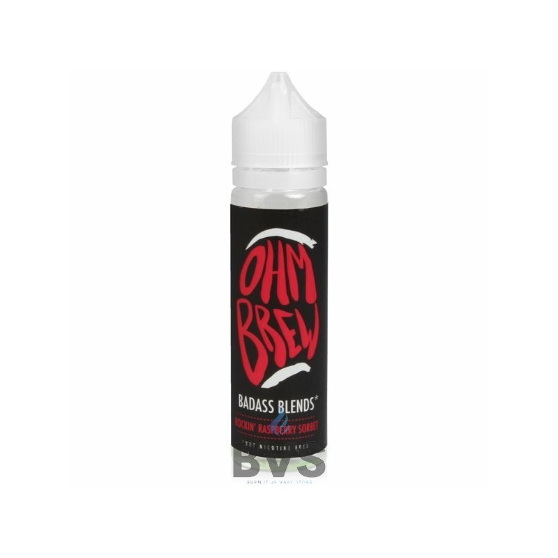 ROCKIN RASPBERRY SORBET SHORTFILL E-LIQUID BY OHM BREW BADASS BLENDS 50ML ROCKIN RASPBERRY SORBET SHORTFILL E-LIQUID BY OHM BREW BADASS BLENDS 50ML