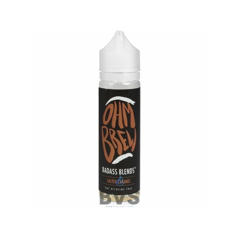 SALTED CARAMEL SHORTFILL E-LIQUID BY OHM BREW BADASS BLENDS 50ML SALTED CARAMEL SHORTFILL E-LIQUID BY OHM BREW BADASS BLENDS 50ML