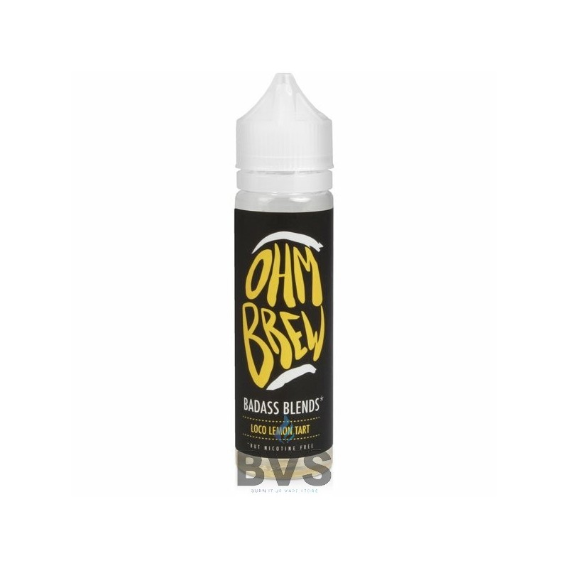 LOCO LEMON TART SHORTFILL E-LIQUID BY OHM BREW BADASS BLENDS 50ML LOCO LEMON TART SHORTFILL E-LIQUID BY OHM BREW BADASS BLENDS 50ML