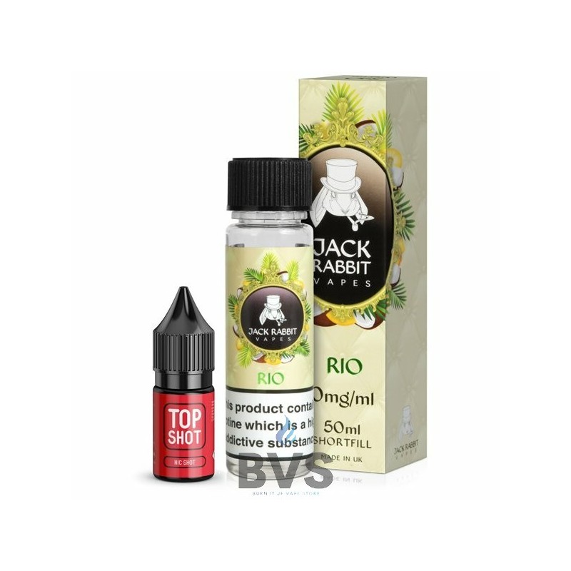 RIO 50ML SHORTFILL E-LIQUID BY JACK RABBIT RIO 50ML SHORTFILL E-LIQUID BY JACK RABBIT