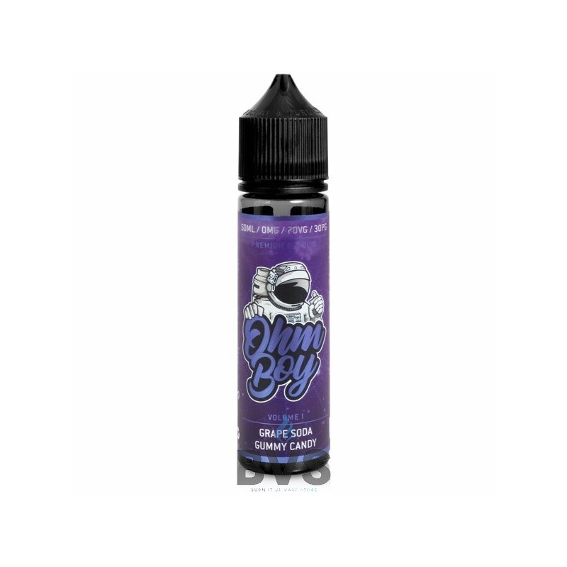 GRAPE SODA GUMMY CANDY SHORTFILL E-LIQUID BY OHM BOY VOLUME I 50ML GRAPE SODA GUMMY CANDY SHORTFILL E-LIQUID BY OHM BOY VOLUME I 50ML