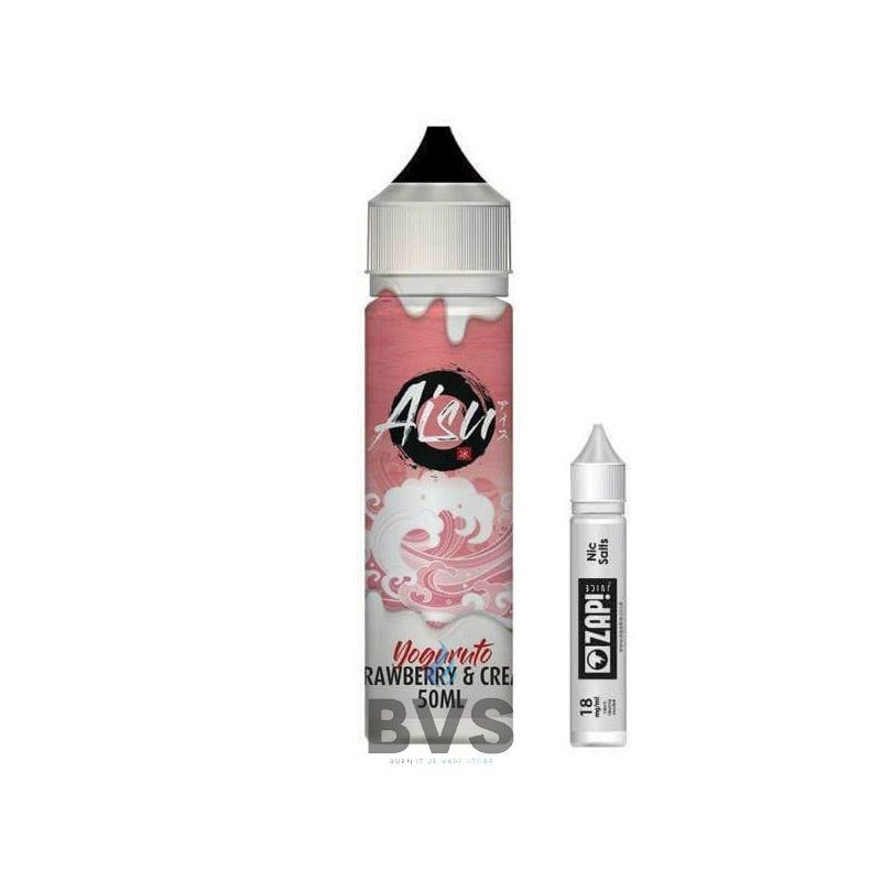 STRAWBERRY & CREAM SHORTFILL E-LIQUID BY ZAP AISU YOGURUTO 50ML STRAWBERRY & CREAM SHORTFILL E-LIQUID BY ZAP AISU YOGURUTO 50ML