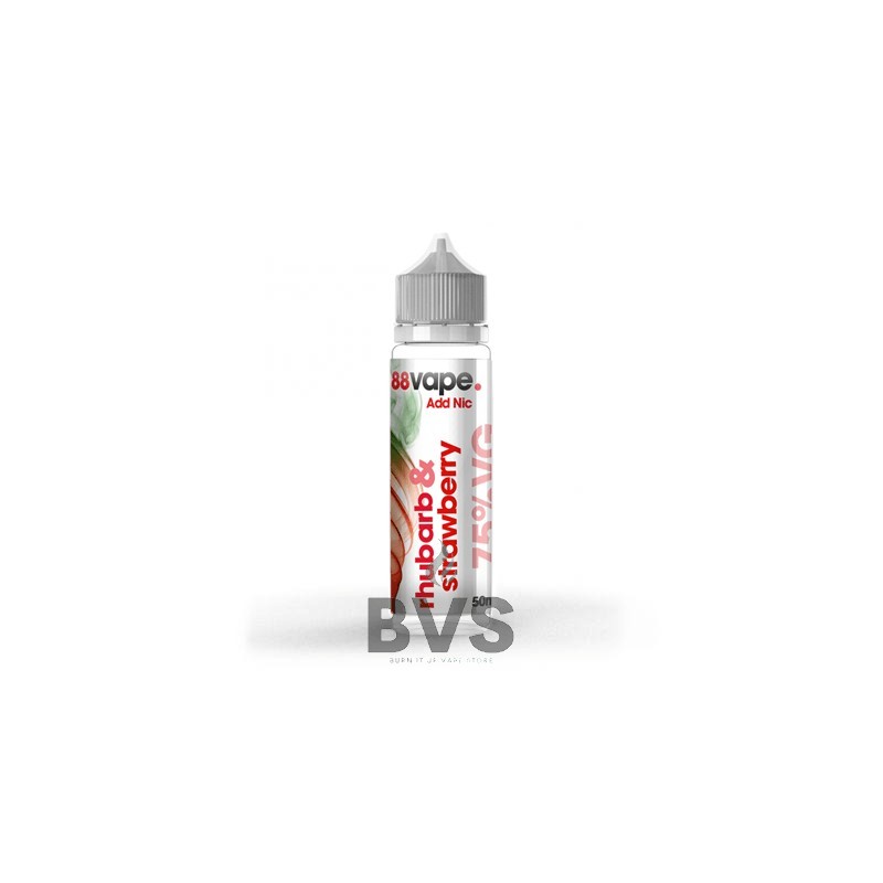 RHUBARB & STRAWBERRY SHORTFILL E-LIQUID BY 88VAPE 50ML RHUBARB & STRAWBERRY SHORTFILL E-LIQUID BY 88VAPE 50ML