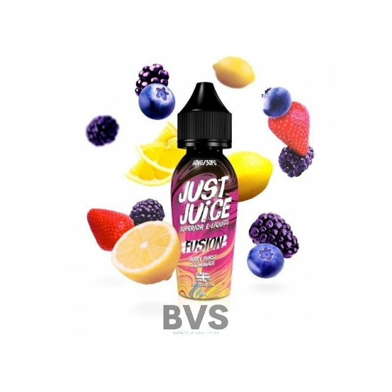 BERRY BURST & LEMONADE SHORTFILL E-LIQUID BY JUST JUICE FUSION 50ML BERRY BURST & LEMONADE SHORTFILL E-LIQUID BY JUST JUICE FUSION 50ML