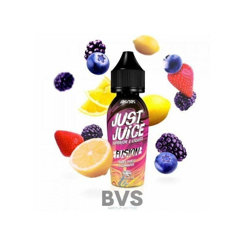 BERRY BURST & LEMONADE SHORTFILL E-LIQUID BY JUST JUICE FUSION 50ML BERRY BURST & LEMONADE SHORTFILL E-LIQUID BY JUST JUICE FUSION 50ML