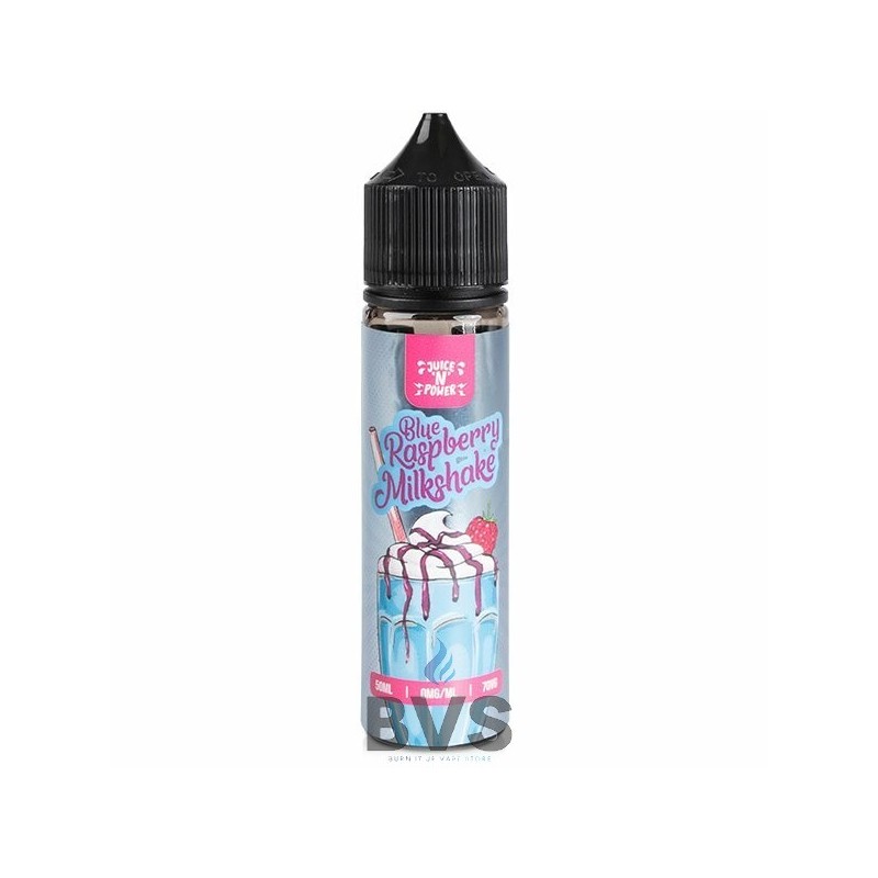 BLUE RASPBERRY MILKSHAKE SHORTFILL E-LIQUID BY JUICE N POWER 50ML BLUE RASPBERRY MILKSHAKE SHORTFILL E-LIQUID BY JUICE N POWER 50ML