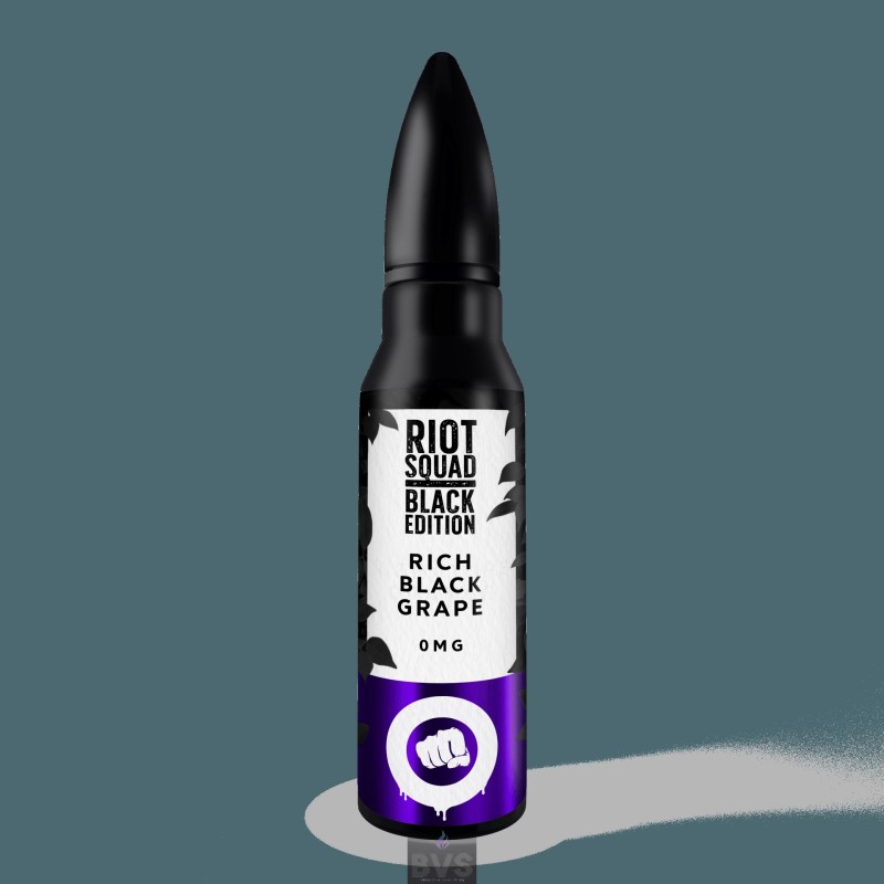 RICH BLACK GRAPE SHORTFILL BY RIOT SQUAD BLACK EDITION 50ML RICH BLACK GRAPE SHORTFILL BY RIOT SQUAD BLACK EDITION 50ML