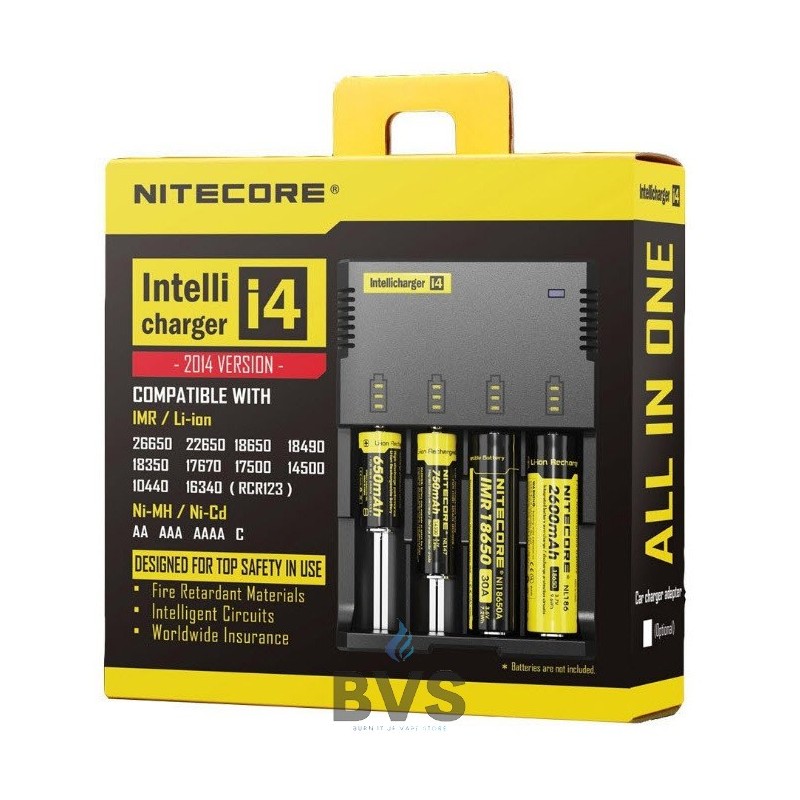 NITECORE I4 VAPE BATTERY CHARGER (FOUR BAY) NITECORE I4 VAPE BATTERY CHARGER (FOUR BAY)