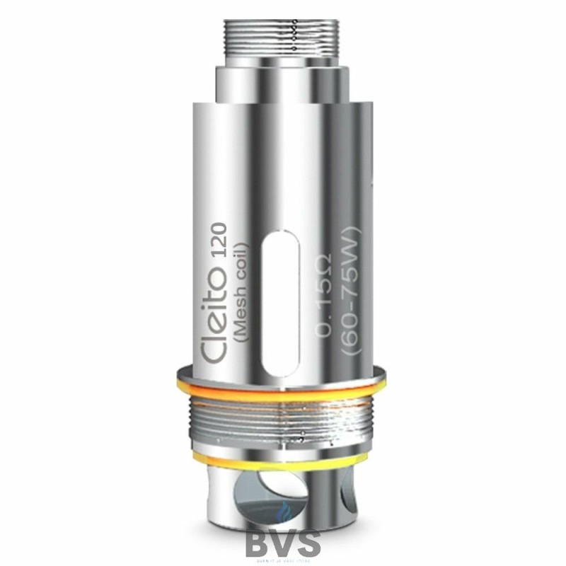 Aspire Cleito Pro 120 Mesh Coils (0.15 Ohm) - (Pack of 5) Aspire Cleito Pro 120 Mesh Coils (0.15 Ohm) - (Pack of 5)