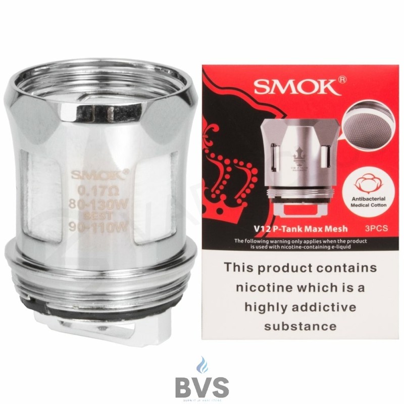SMOK V12 P-TANK VAPE COILS SMOK V12 P-TANK VAPE COILS