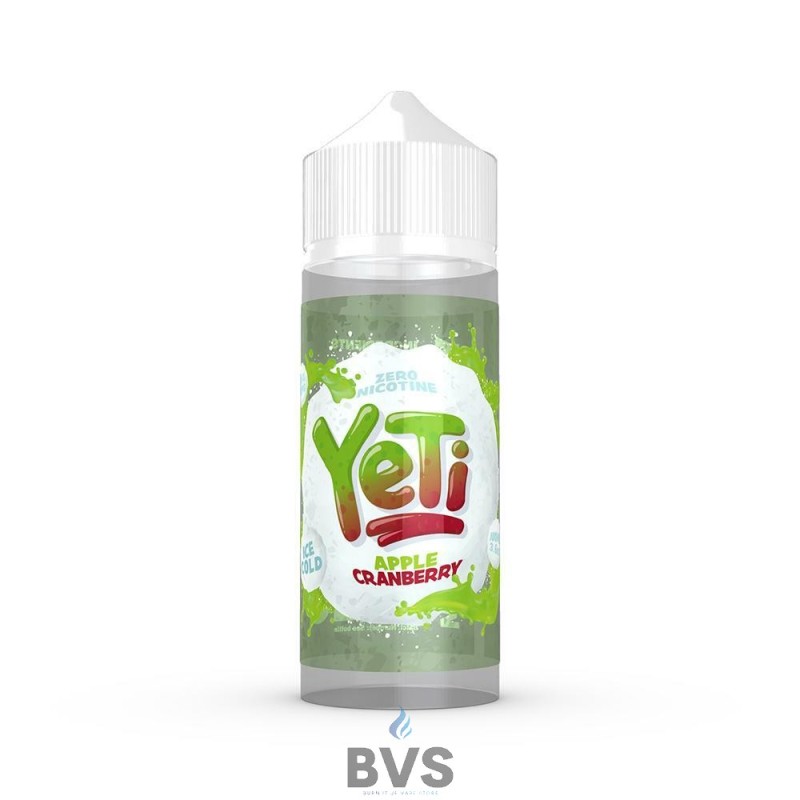 APPLE CRANBERRY BY YETI E LIQUID 100ML SHORT FILL APPLE CRANBERRY BY YETI E LIQUID 100ML SHORT FILL