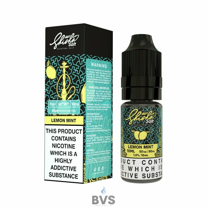 LEMON MINT NIC SALT E-LIQUID BY NASTY SHISHA LEMON MINT NIC SALT E-LIQUID BY NASTY SHISHA