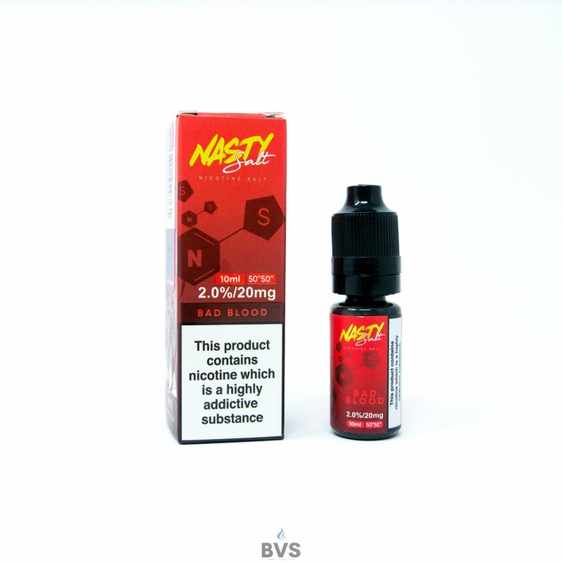 BAD BLOOD ELIQUID BY NASTY SALTS BAD BLOOD ELIQUID BY NASTY SALTS