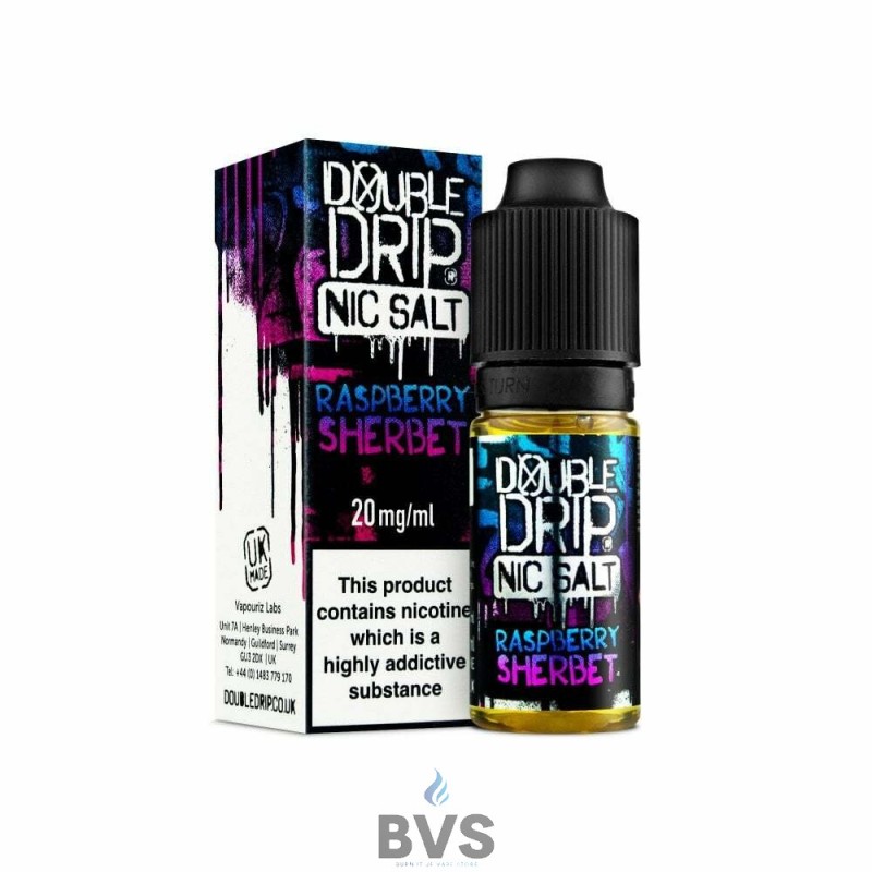 RASPBERRY SHERBET NIC SALT ELIQUID BY DOUBLE DRIP RASPBERRY SHERBET NIC SALT ELIQUID BY DOUBLE DRIP