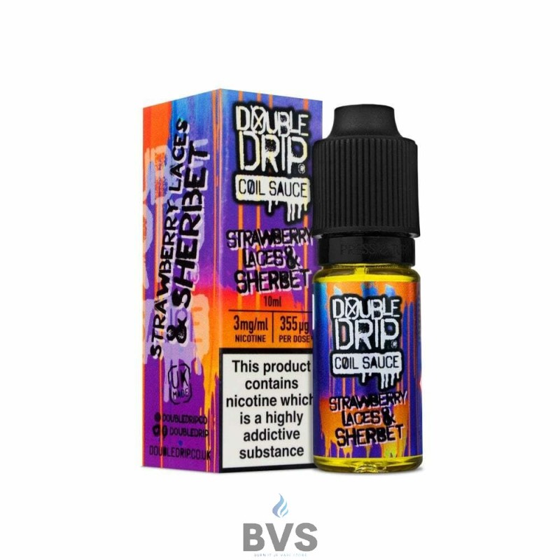 STRAWBERRY LACES AND SHERBET ELIQUID BY DOUBLE DRIP STRAWBERRY LACES AND SHERBET ELIQUID BY DOUBLE DRIP