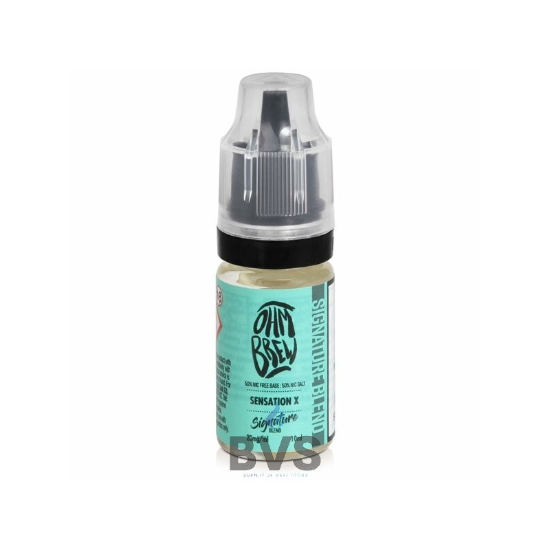 SENSATION X E-LIQUID BY OHM BREW 50/50 NIC SALTS SENSATION X E-LIQUID BY OHM BREW 50/50 NIC SALTS