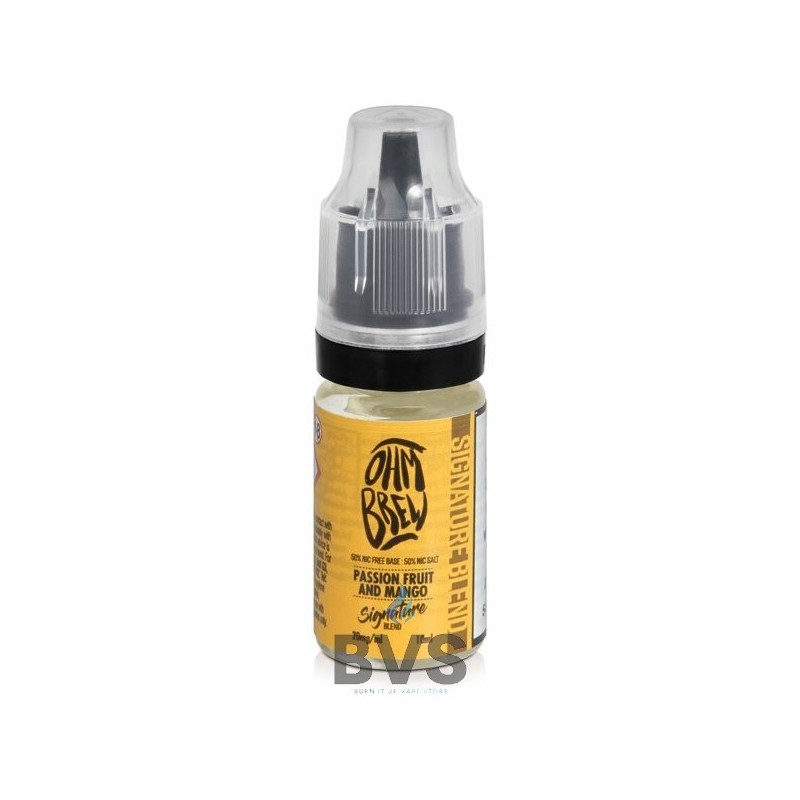 PASSIONFRUIT AND MANGO ELIQUID BY OHM BREW SIGNATURE SERIES PASSIONFRUIT AND MANGO ELIQUID BY OHM BREW SIGNATURE SERIES