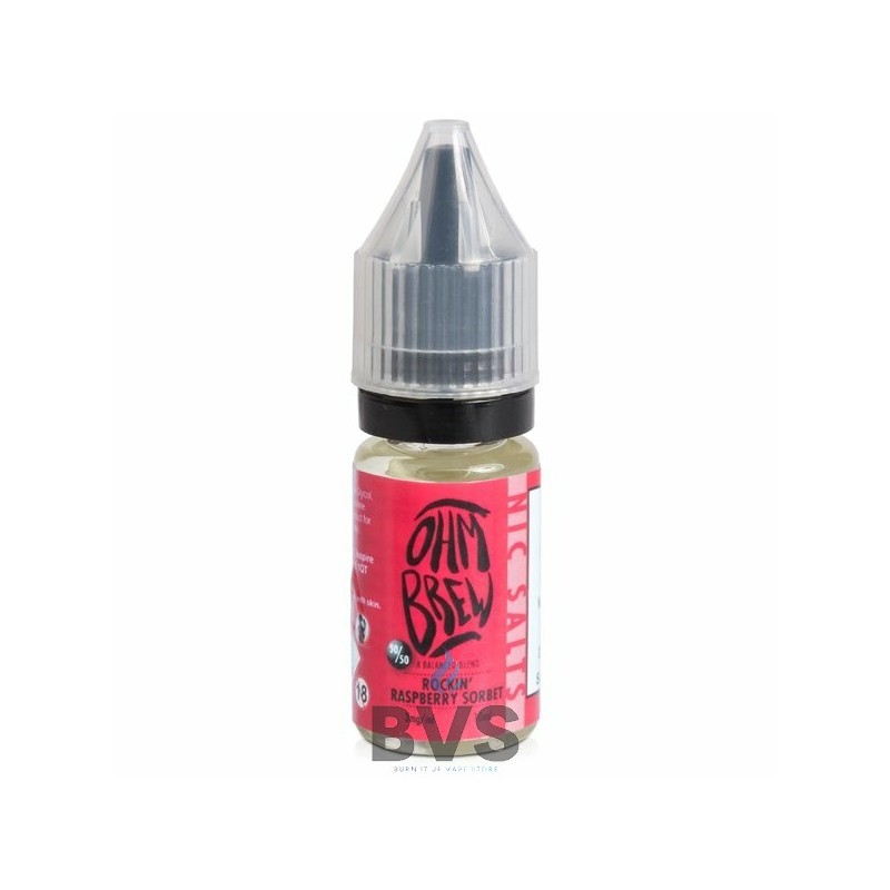 ROCKIN RASPBERRY SORBET E-LIQUID BY OHM BREW 50/50 NIC SALTS ROCKIN RASPBERRY SORBET E-LIQUID BY OHM BREW 50/50 NIC SALTS