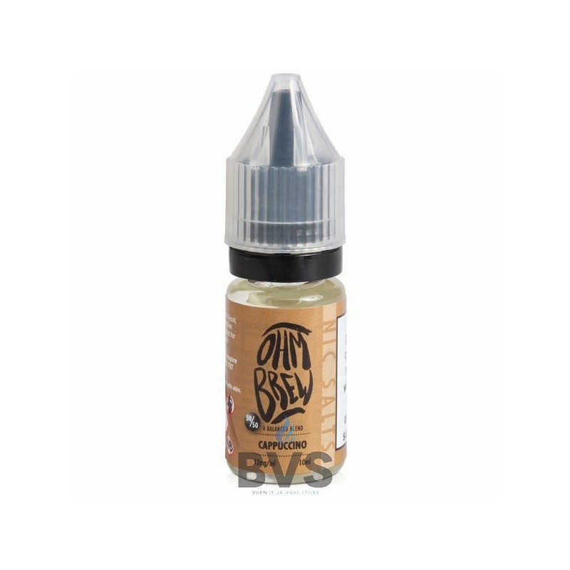 OHM BREW CAPPUCCINO ELIQUID 50/50 NIC SALTS OHM BREW CAPPUCCINO ELIQUID 50/50 NIC SALTS