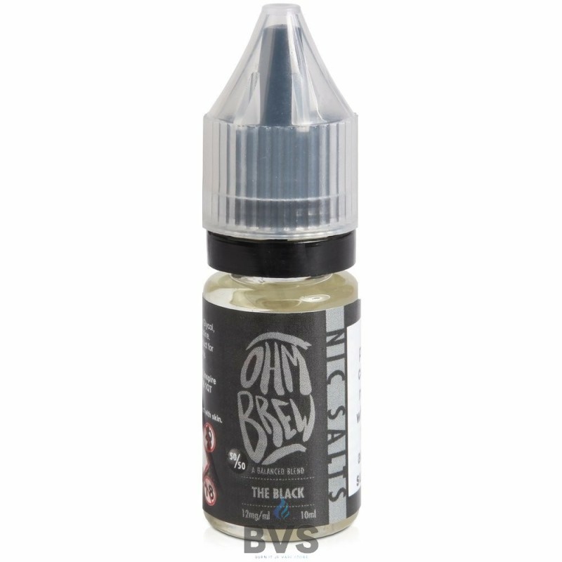 THE BLACK E-LIQUID BY OHM BREW 50/50 NIC SALTS THE BLACK E-LIQUID BY OHM BREW 50/50 NIC SALTS