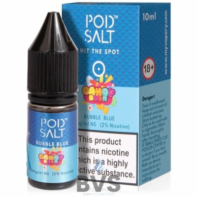 Bubble Blue Nicotine Salt ELiquid by Pod Salt Fusion