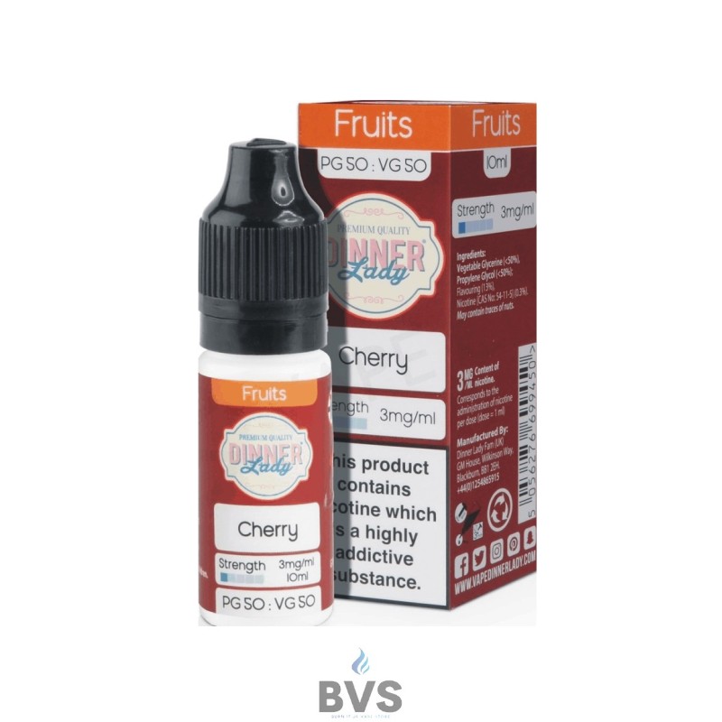 CHERRY ELIQUID by DINNER LADY 50/50 CHERRY ELIQUID by DINNER LADY 50/50