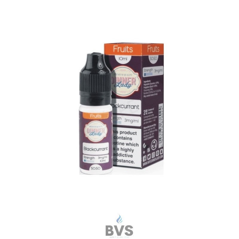BLACKCURRANT E-LIQUID BY DINNER LADY 50/50 BLACKCURRANT E-LIQUID BY DINNER LADY 50/50