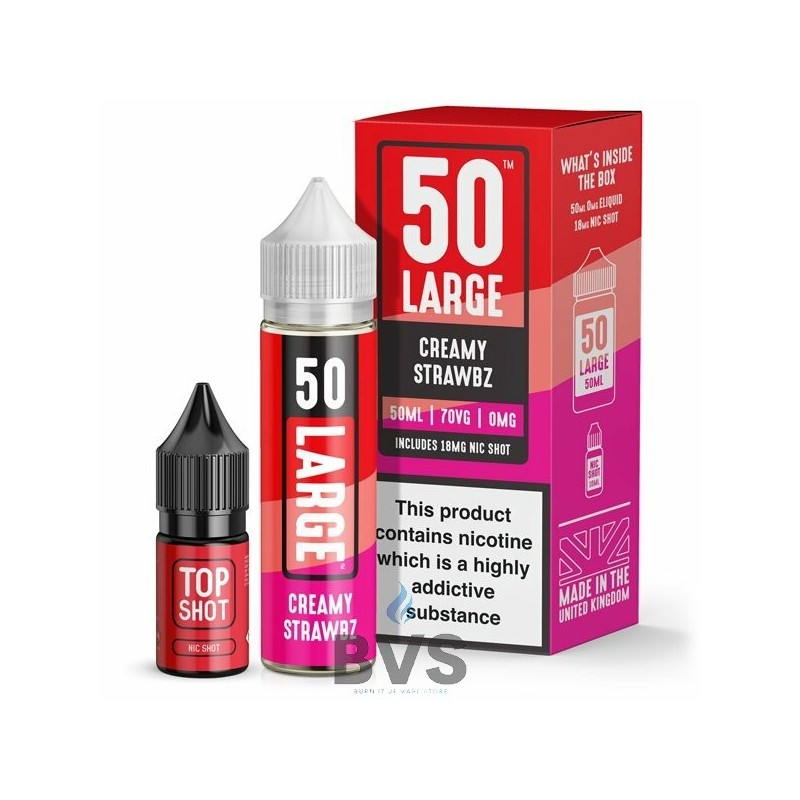 CREAMY STRAWBZ SHORTFILL ELIQUID by LARGE JUICE CREAMY STRAWBZ SHORTFILL ELIQUID by LARGE JUICE