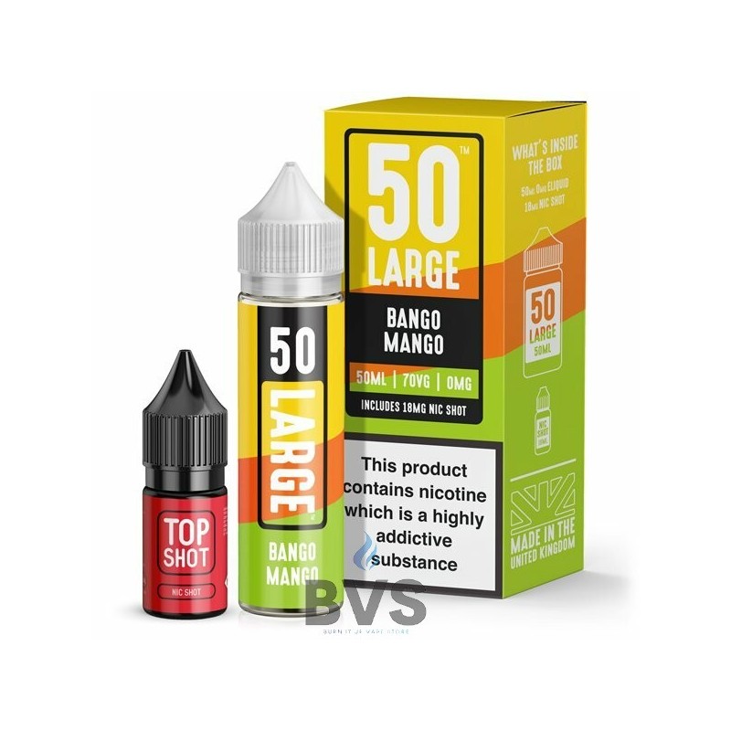 BANGO MANGO SHORTFILL E-LIQUID BY LARGE JUICE BANGO MANGO SHORTFILL E-LIQUID BY LARGE JUICE