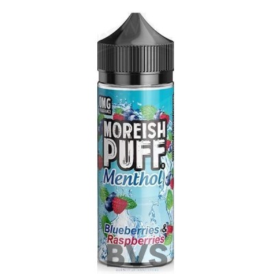 MENTHOL BLUEBERRY & RASPBERRY 100ML SHORT FILL by MOREISH PUFF
