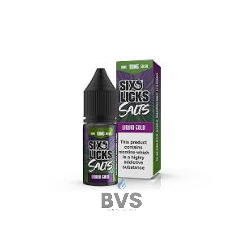 Liquid Gold Nic Salt by Six Licks Liquid Gold Nic Salt by Six Licks
