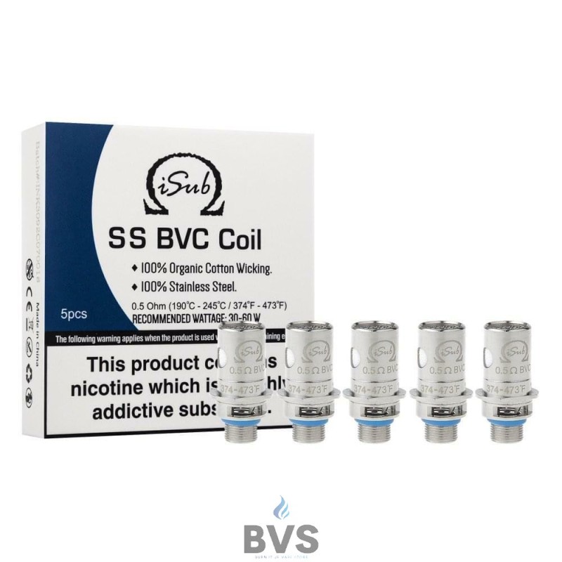 INNOKIN ISUB SS BVC REPLACEMENT VAPE COILS INNOKIN ISUB SS BVC REPLACEMENT VAPE COILS