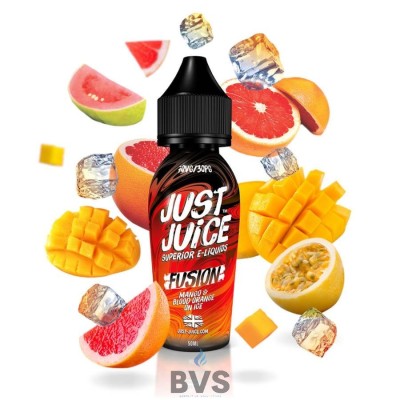 Mango Blood Orange Fusion On Ice 50ml Shortfill by Just Juice 10ml