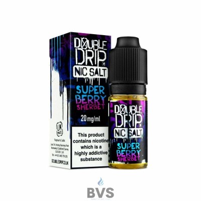 SUPER BERRY SHERBET NIC SALT ELIQUID BY DOUBLE DRIP