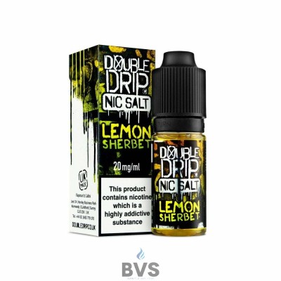 LEMON SHERBET NIC SALT ELIQUID BY DOUBLE DRIP