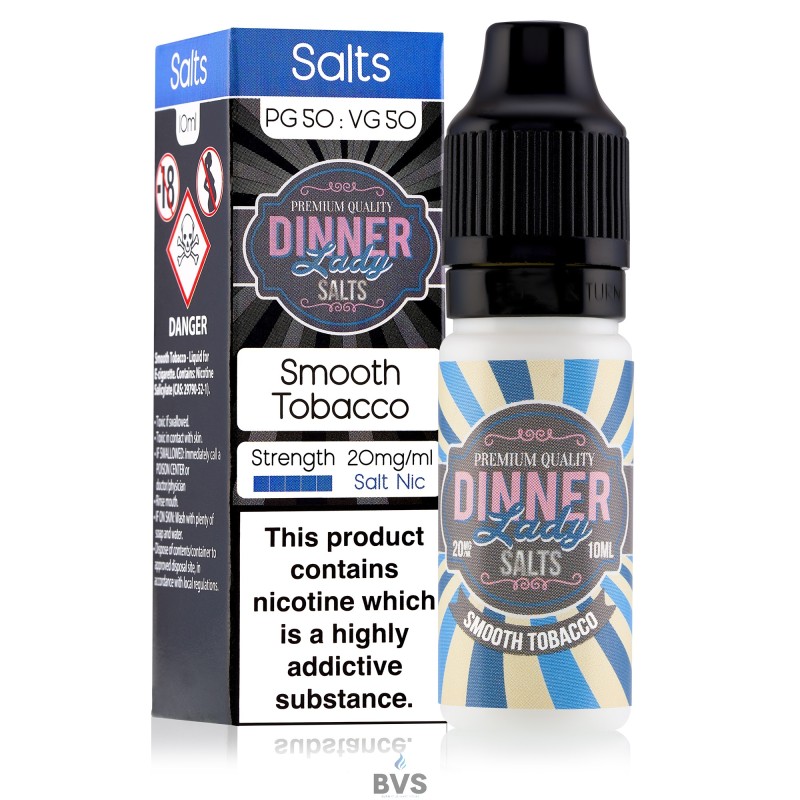 SMOOTH TOBACCO NIC SALT E-LIQUID BY DINNER LADY SMOOTH TOBACCO NIC SALT E-LIQUID BY DINNER LADY