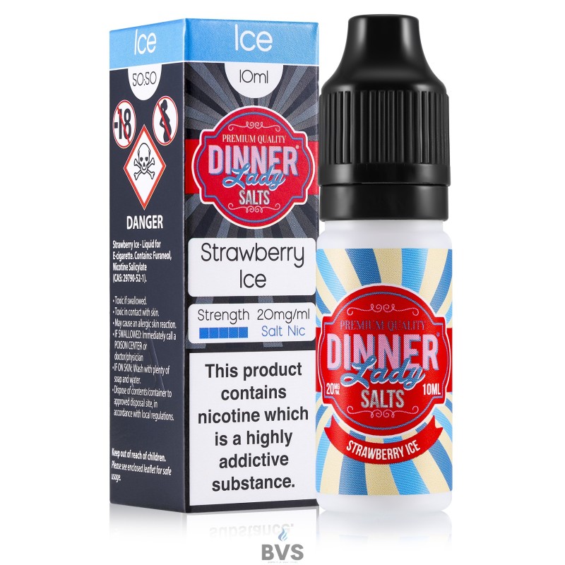 STRAWBERRY ICE NIC SALT ELIQUID BY DINNER LADY STRAWBERRY ICE NIC SALT ELIQUID BY DINNER LADY