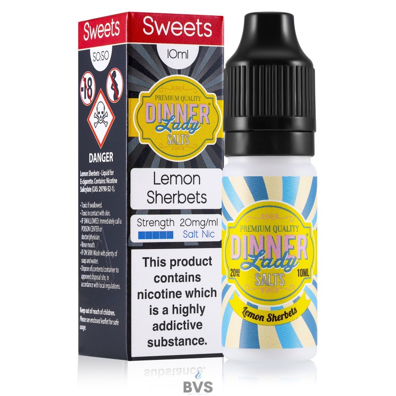LEMON SHERBETS NIC SALT ELIQUID BY DINNER LADY LEMON SHERBETS NIC SALT ELIQUID BY DINNER LADY