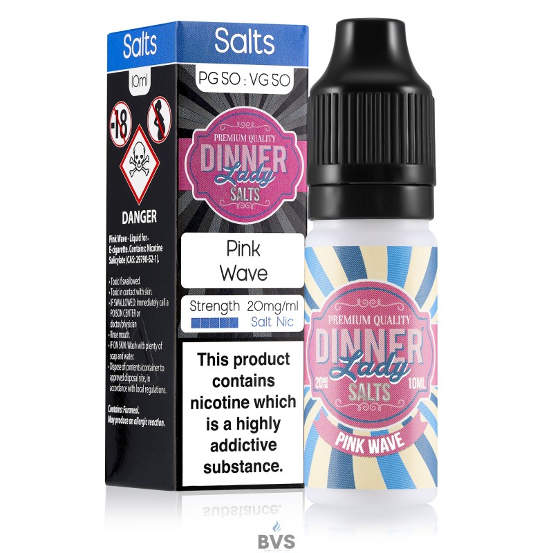 PINK WAVE NIC SALT E-LIQUID BY DINNER LADY PINK WAVE NIC SALT E-LIQUID BY DINNER LADY