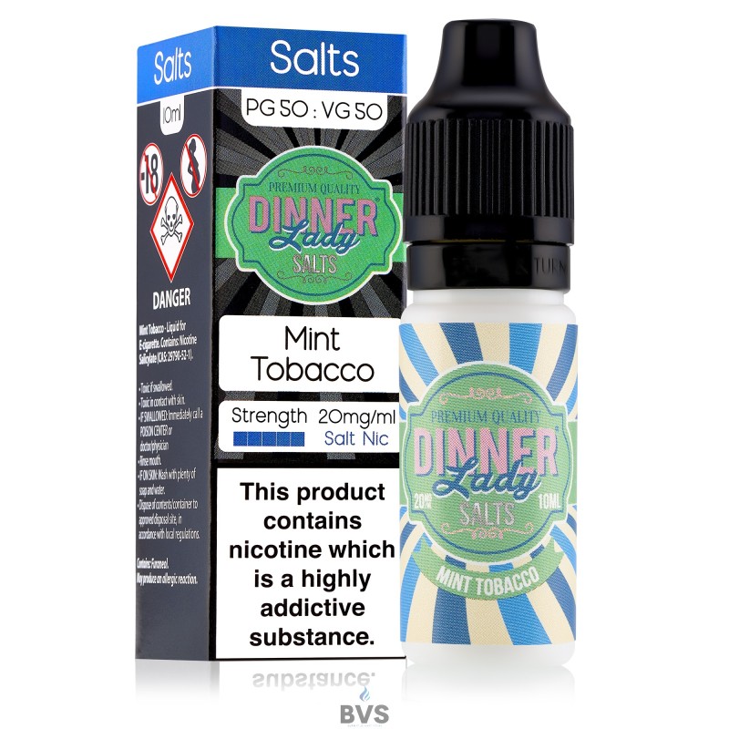 MINT TOBACCO NIC SALT E-LIQUID BY DINNER LADY MINT TOBACCO NIC SALT E-LIQUID BY DINNER LADY