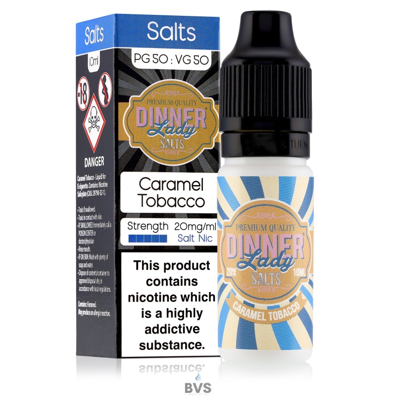 DINNER LADY CARAMEL TOBACCO NIC SALT ELIQUID DINNER LADY CARAMEL TOBACCO NIC SALT ELIQUID