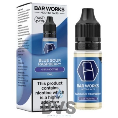 Blue Sour Raspberry Nic Salt by Bar Works