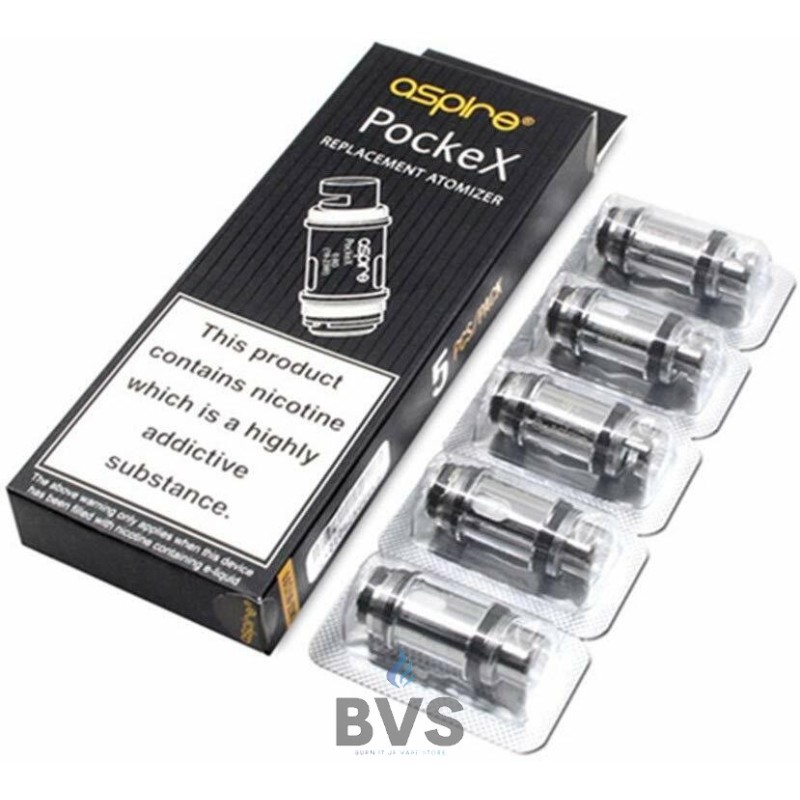 Aspire PockeX Pocket Coils (Pack of 5) Aspire PockeX Pocket Coils (Pack of 5)